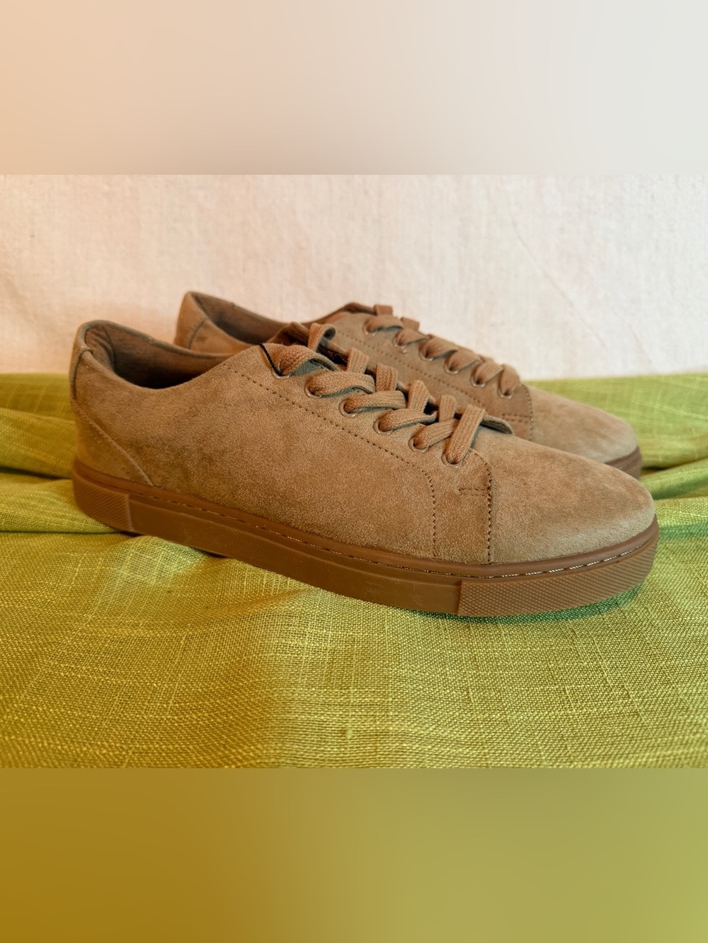 Men's Faux Suede Low-Top Sneakers in Brown (sizes 9 or 11)